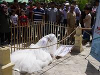 This photo shows that woman subjected to rape in Iraq are forced to obey Article 398 which allows rapist men to marry their victims, which limits women's right. 
Baghdad's Woman Association