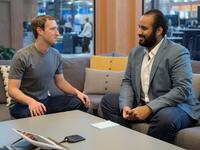 Saudi Deputy Crown Prince Mohammed bin Salman meets Facebook founder Mark Zuckerberg at the tech giant's headquarters in Silicon Valley (Twitter)