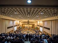 Arab League Foreign Ministers meet in the Egyptian capital Cairo on March 6, 2019. 
Khaled DESOUKI / AFP