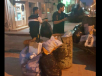 With services to the city cut off, locals have organised volunteer clean-up groups.

(Source: Twitter @AngryQatifi) 
