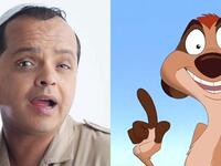 محمد هنيدى الذي قدم شخصية تيمون في فيلم الأسد ملكاً، وشخصية مارد وشوشني في فيلم شركة المرعبين المحدودة.
