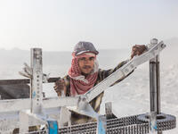 Egypt limestone workers