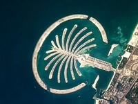 Biggest man-made island - The Palm is the biggest man-made island in the world, as if Dubai needed more palms. Around $12 billion was dumped in the sea to construct 560 acres of new land. 