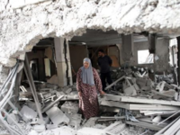 "You are like a Palestinian home to me. I will stand in front of you and protect you, and rebuild you when you fall." Cute, but depressing.