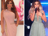 The Lebanese icons compete in girly pastel colors dresses