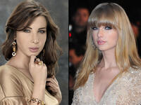 They may not look totally identical, but sweetie pie singer Nancy Ajram has the same home-girl spirit as singer-songwriter Taylor Swift. They emanate innocence, but you know that deep down they’ve got a fighter’s spirit...just listen to Nancy at the Arab Idol judging table, or listen to one of Tay-Tay’s songs about her many boyfriends! 
