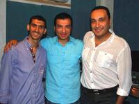 Singer Ehab Tawfik, Producer Wael Gharyani and Composer Ashraf Salem celebrate their new album of religious chants.
