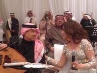 Artists Yemeni  Arwa and Emirati Hussein al Jasmi.