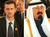 Saudi - Syria, no love lost: Today SA has made no secret of the fact that it would be pleased to see the back of Bashar al Assad,
Syria's leader under people-pressure, Iran's long time friend, and ergo Saudi's foe. Syria is often called Iran's "closest ally"-  the
only Arab country, bar Libya, not to follow Saudi's lead of Iraqi support v. Iran.
