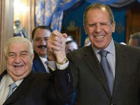 lavrov and walid al muallim