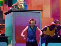 Madonna and child on MDNA Middle East tour