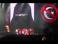 burkas featured in Madonna's peace tour