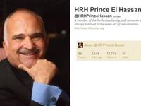 @HRHPrinceHassan: Jordan's Prince El-Hasan bin Talal has produced 53 tweets as a newcomer  to the Twitter game. Bucking the high profile  trend to follow few, HRH, follows a healthy 2143 to stay in tune with his community. He has had good reviews from local active users who find him interesting and down to earth in his Twitter output.  
