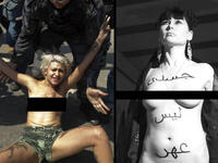 Germany Brazil FEMEN topless protest