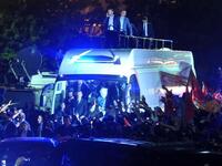 Anything they can do, Recep can do better. That seems to be the message from the Turkish Prime Minister, as he saluted crowds of Erdo-fans from his own private bus