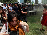 Hair flailing as she’s hit with a powerful blast of tear gas, the ‘woman in red’ has become the reluctant icon of the Gezi Park protests. Istanbul-based academic Ceyda Sungar told the Daily Mail “Every citizen defending their urban rights...has witnessed the police violence I experience”