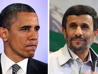 Barack Obama and Mahmoud Ahmadinejad