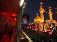 IRAQ: Shiite Muslim pilgrims gather at the Imam Abbas shrine, January 23, 2011, in the central Iraqi shrine city of Karbala.