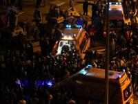 Crowds Cairo train station violent clashes