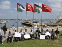 Gaza flotilla raid May 2010: Israel triumphed in last year's flotilla fiasco,  Murder on Turkish contingent, the 'Mavi
Marmara'. Pardoned then by a report pronouncing Israel acted lawfully, albeit forcefully, Israel  triumphed  this time without 
dirtying its hands. But maybe a victory skin-deep.
