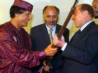 I have my gun, I have my rifle to fight for Libya: He threatens to cleans his country house by house, alley by alley. (and yet,They love me. All my people are with me, they love me all. They will die to protect me, my people).