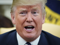 U.S. President Donald Trump speaks during a meeting with Saudi Arabia's Crown Prince Mohammed bin Salman in the Oval Office of the White House on March 20, 2018 in Washington, DC.  (MANDEL NGAN / AFP)