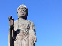 Ushiku Daibutsu is in the city of Ushiku in Japan. Completed in 1995, the figure is the 3rd largest statue in the world. (Shutterstock/ File)