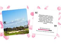 The Most Loved Course in Bali is: Bali National Golf Club:
The luxurious golfing experience offered by Bali National is truly world-class. With 3 distinct
playing environments, the Hawaiian-styled golf course is known as one of the best golf resorts in
Asia.