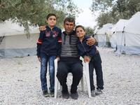 “The army came for me during Ramadan. They brought me to the prison and blindfolded me. They beat me for hours while they questioned me. They kept me for three days. I went home and hugged my family but I had to go straight to work. Because there was no food in the house and no one had eaten for days.” (Lesvos, Greece)
