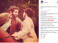 وكتبت الشيخة ميثاء ابنة بن راشد على الإنستغرام مع صورة قديمة تجمعهما على الخيل: "Happy Birthday my number 1 "
