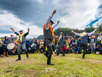 Turkish Efe's are dancing in Selcuk Arena during camel wrestling.
(Shutterstock/ File Photo)
