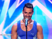 قدّم آدم كاريرا من لبنان، وهو الشاب الذي تغلّب على إعاقته جراء حادثة تعرض لها، وقرّر أن يتحدّى نفسه، في عرض توان اليدين ورفع جسده عبر استخدام يديه فقط.