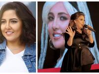 النجمة المصرية مي كساب من حفل إطلاق ألبومها بستايل كلاسيكي