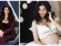 ملكة جمال الولايات المتحدة الأمريكة 2010 اللبنانية ريما فقيه من جلسة تصوير لإبراز حملها الثالث 