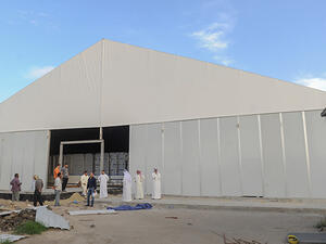 The ice rink built by the Public Authority for Sport and Kuwait Winter Games Club (Photo: Arab News)