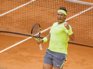 نادال يحتفل بفوزه