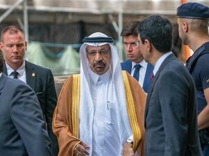 Saudi Arabia's Energy Minister Khaled al-Falih arrives at the headquarters of the Organization of the Petroleum Exporting Countries (OPEC) for meeting on July 01, 2019 in Vienna, Austria. 