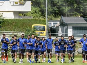 UAE squad during a training camp in Austria. - Twitter