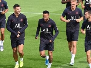 نيمار خلال التدريبات