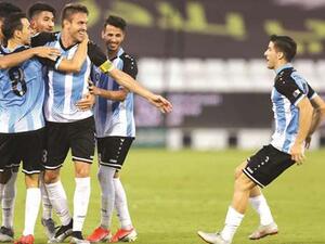 Al Wakrah captain Bruno Uvini (third right) celebrates with teammates during the 2-0 win over Qatar SC in the QNB Stars League.