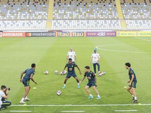 جانب من تدريبات منتخب البرازيل