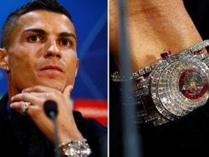 رونالدو وهوسه بالساعات