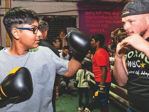 Called 'Boxing with Determination', the initiative aims to introduce special needs children to boxing. (Photo: Khaleej Times)