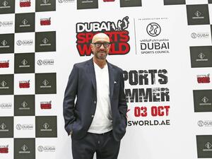 Italian football icon Walter Zenga at the Dubai Sports World. (Photo: Juidin Bernarrd)