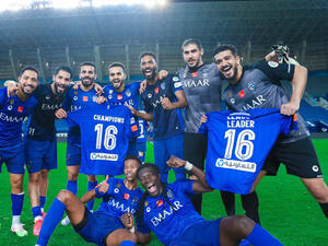 Al-Hilal secured a 16th SPL title on Saturday after a 4-1 win over Al-Hazem. (Twitter: @AlHilal_EN)