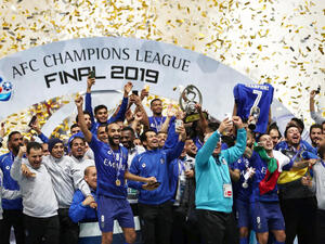 Al-Hilal after winning a record-equaling third Asian Champions League title in November last year in Saitama, Japan. (Files/AFP)