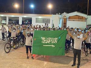 Jeddah Wheels has 1,000 members, and 35 members participated in the activity. (Photo: Arab News)