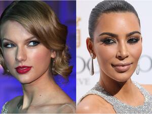 كيم كارداشيان وتايلور سويفت