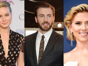 سكارليت جوهانسون و كريس إيفانس وبري لارسون