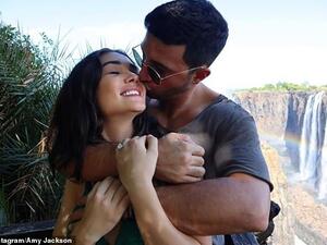 Amy Jackson and her Husband. (Instagram/Amy Jackson)